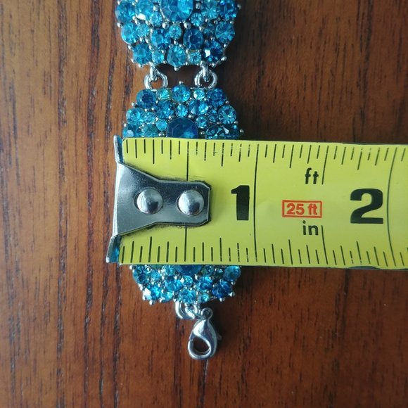 Blue and silver tone Y2K vibe bracelet - Picture 11 of 12